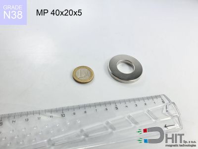 MP 40x20x5 N38 magnes pierścieniowy