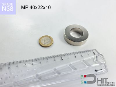 MP 40x22x10 N38 magnes pierścieniowy