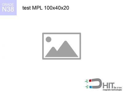 MPL 100x40x20 N38 magnes neodymowy płytkowy