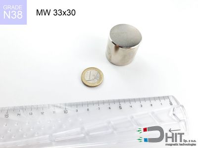 MW 33x30 N38 magnes walcowy